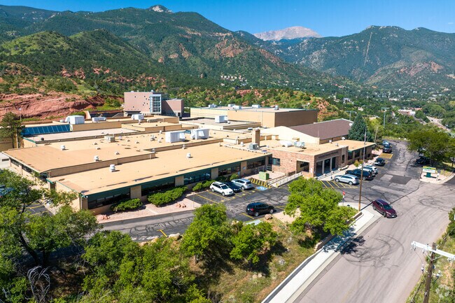 Manitou Springs High School sits adjacent to the middle school for easy access.