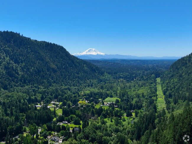 Sycamore sits in a stunning valley with trees and amazing views.