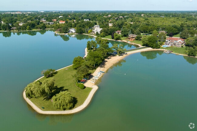 South Barrington offers lakeside living with private beaches and scenic views.