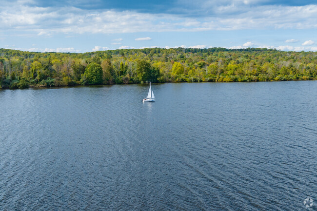 Set sail on Lake Nockamixon on a beautiful day in Bedminster.