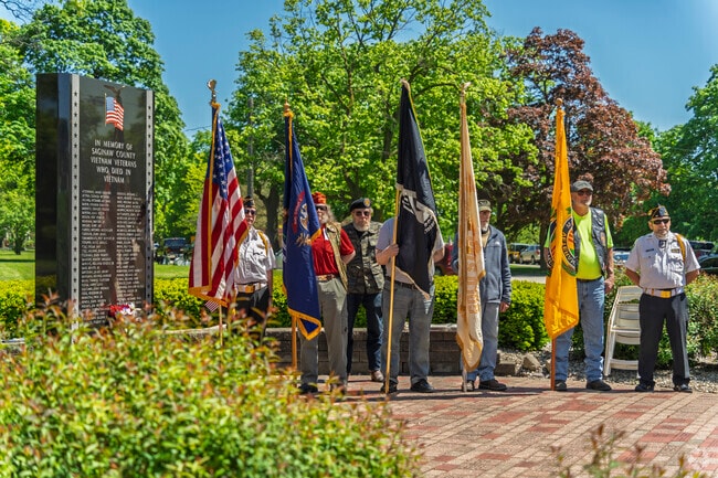 Each Military branch is represented at the Saginaw Memorial Day Ceremony.