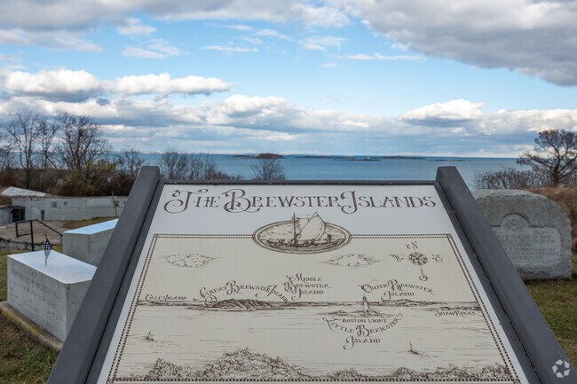 Waveland residents drive to Fort Revere Park for the views of The Brewster Islands.