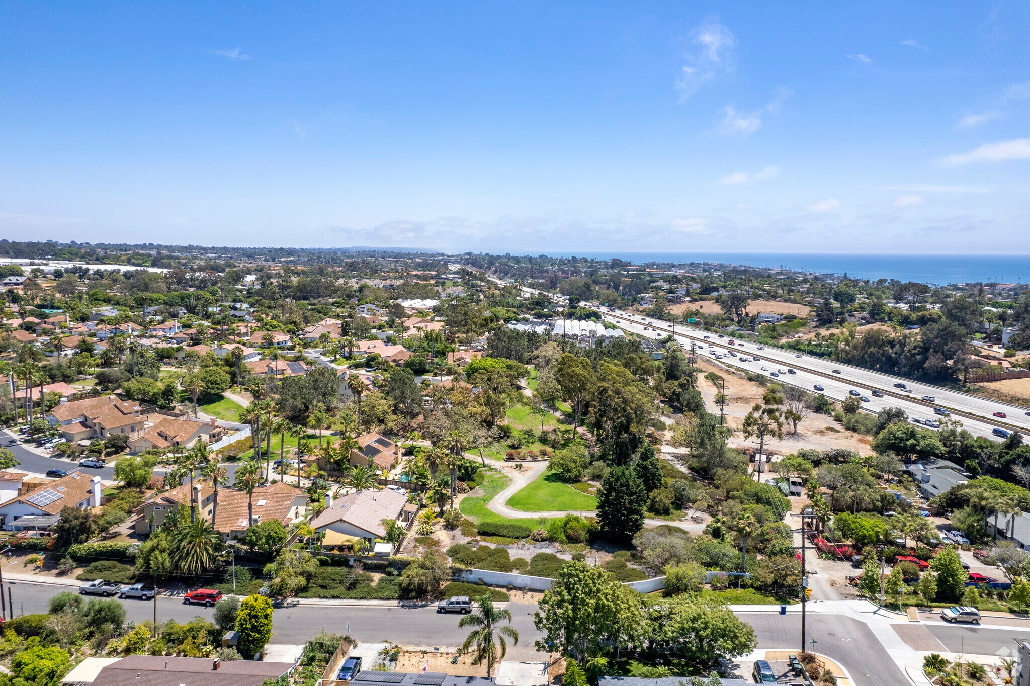 The highway system by Encinitas.