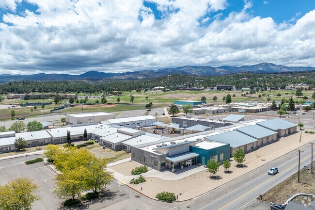 The beautiful campus of Sierra Vista Primary School includes modern amenities for students.