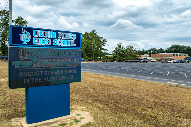 Union Pines High School serves over 1400 students.
