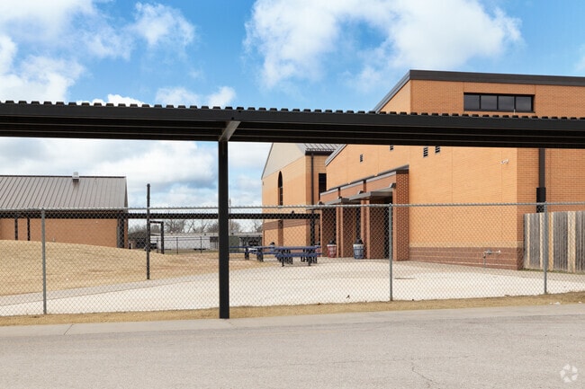 Bixby 9th Grade Center has dedicated outdoor space for students to get some fresh air.