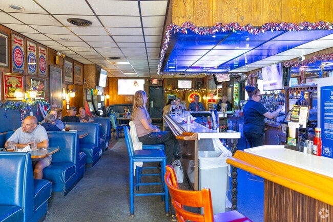 The interior of Idle Hour Bar & Grill is relaxed and quaint.