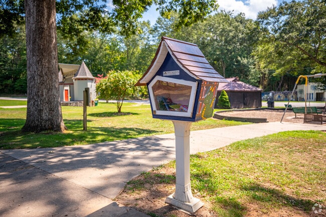 Stop by and exchange a book at the free little library in Williamston.