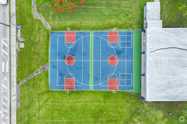 Blue Lakes Elementary basketball courts in Miami, FL.