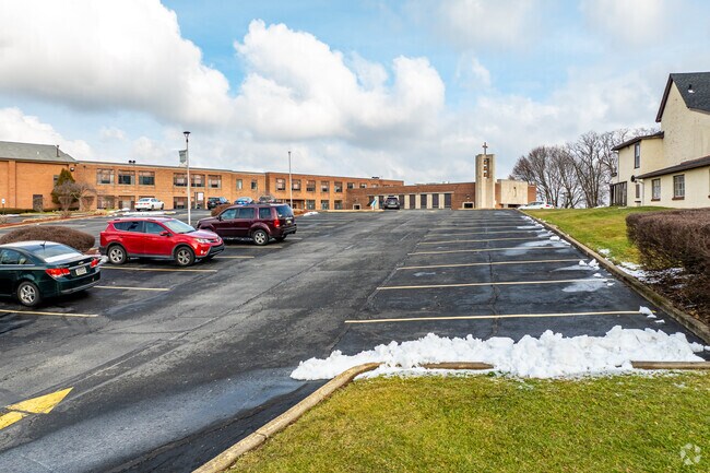 There is plenty of parking at St John Bosco Academy.