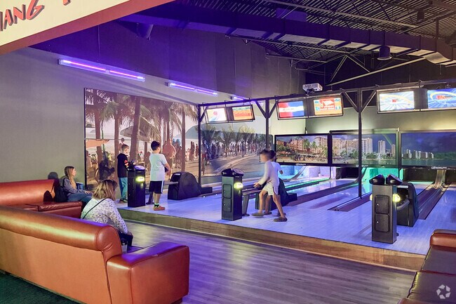 younger kids can enjoy bowling in the WEB Extreme Entertainment complex .