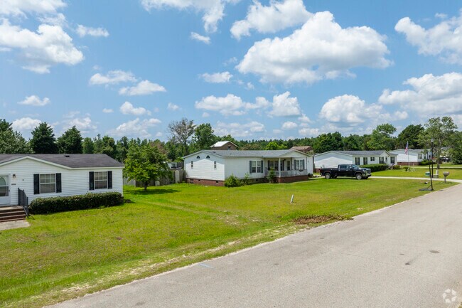 These factory built homes in Hancock Mill blend with the landscape and often sit alongside traditional stick built residences.