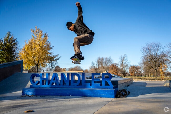 You can master your tricks at the skate park in Chandler Park.
