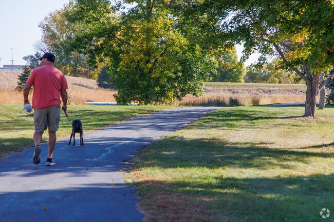 Locals love to walk their furry friends around Peacepipe Park.