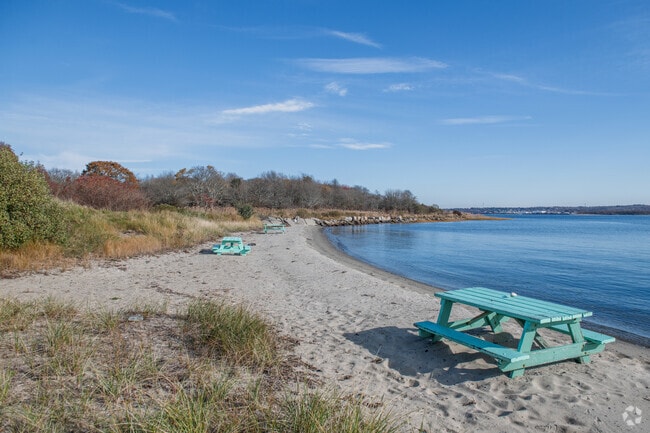 A modest beach at the Estuarine Reserve is a treat for youngsters on Prudence Island.