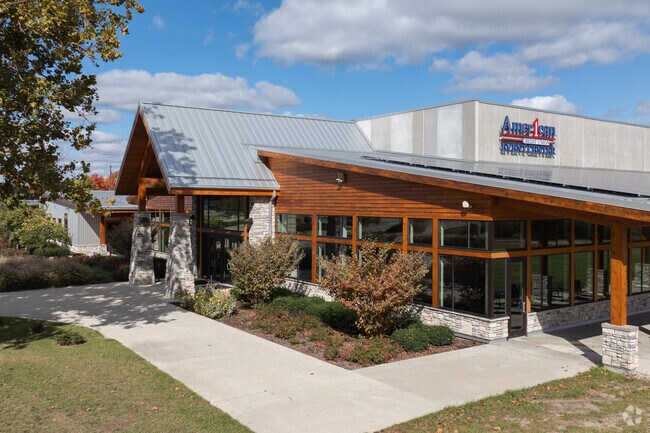 The American 1 Credit Union conference center resides in James Keeley Park.