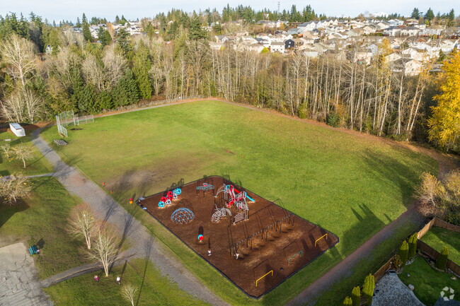 Sunnyside Elementary School playground and field.