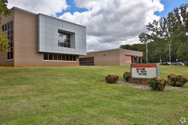 North West Middle School sign