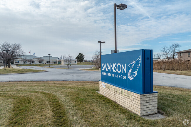 The entrance signage at Swanson Elementary School.