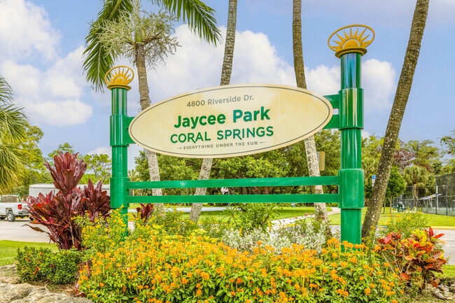 Signage outside of Jaycee Park