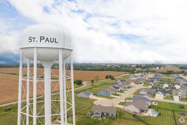 New subdivisions are popping up on the outskirts of Saint Paul.