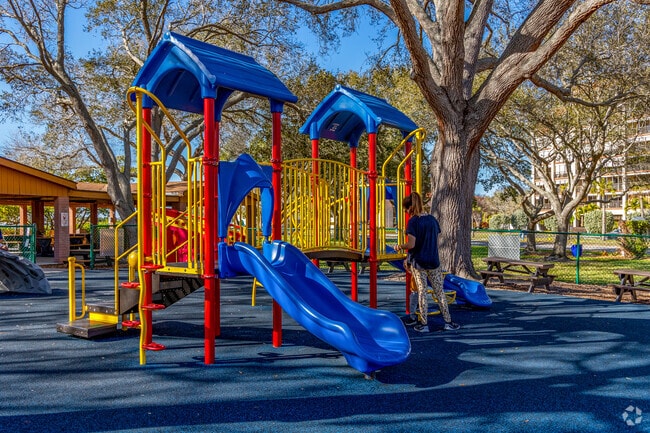 Enjoy the playground with your kids at Maynard A Duryea Bay View Park.