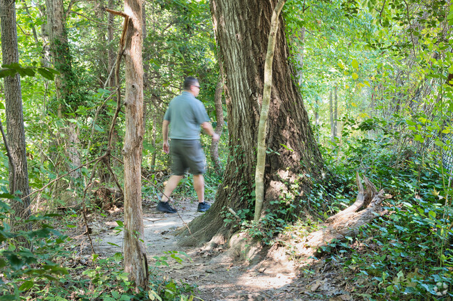 Enjoy a hike in the lush Powhite Park adjacent to Hioaks.