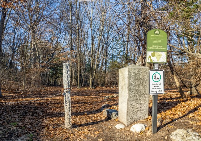 Auburndale residents get fresh air at Norumbega Park.