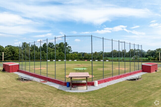 Potts Camp High School has a lighted baseball field.