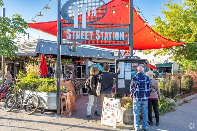 Locals visit eateries on Main Avenue, like11th Street Station for coffee or breakfast.