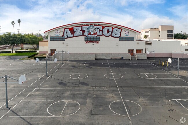 Mark Keppel High School  has multiple basketball courts.