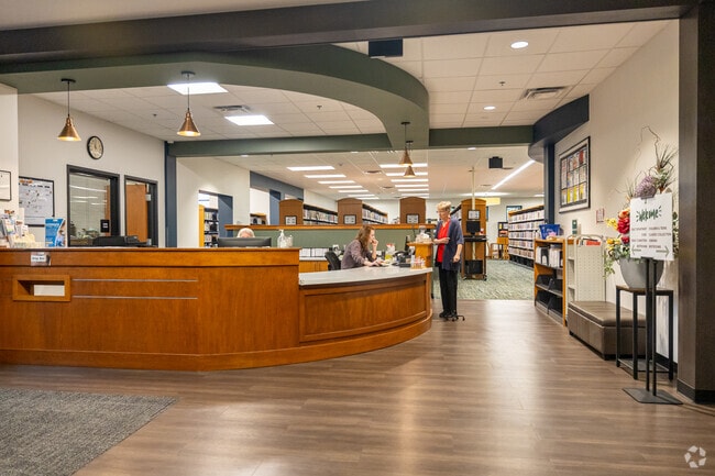 Residents can pick up a local book or explore the many collections at the Yorktown Library.