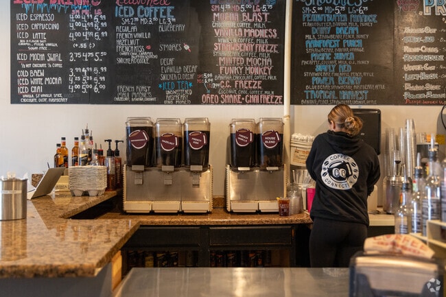 So many different flavors at Coffee Connection.