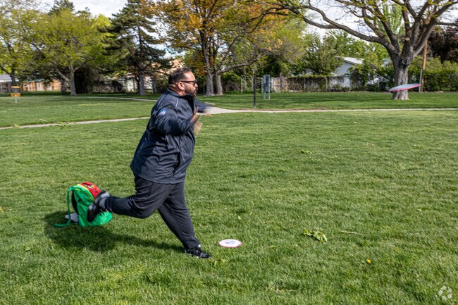 Enjoy a game of frisbee golf at the Midvale City Park, located in the Midvale neighborhood.