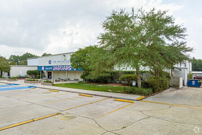 Pope John Paul II High School promotes their Catholic identity.