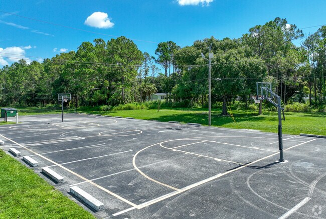 West Melbourne Christian Academy has a basketball court.