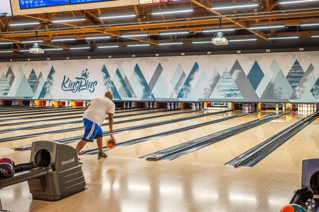 The KingPins Bowling and TapHouse provides recreational fun in the Lents, OR neighborhood.