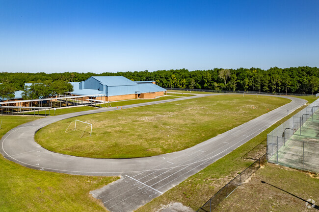 Students love to play soccer on the fields of Eustis Middle School.