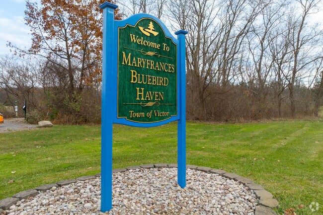MaryFrances Bluebird Haven is a sanctuary for birdwatchers in Victor.