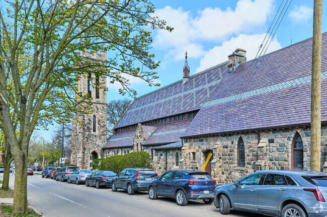 St. Andrew's Episcopal Church, near Old Fourth Ward, is the oldest church building.