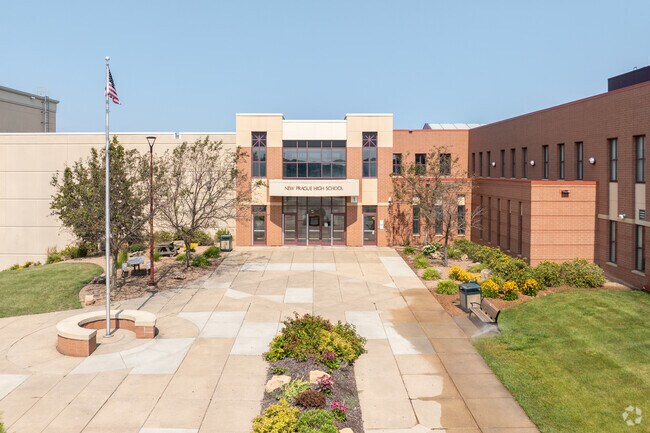 New Prague Senior High School has an enrollment of about 1,343 students.