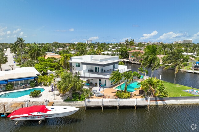 Find a contemporary waterfront luxury home in Snug Harbor.