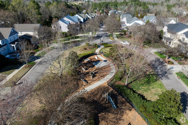 Small parks dot the Meadowmont Village neighborhood.