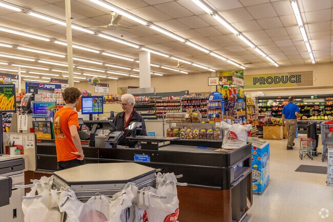 Russ's Market Express provides local shopping for Waverly residents.