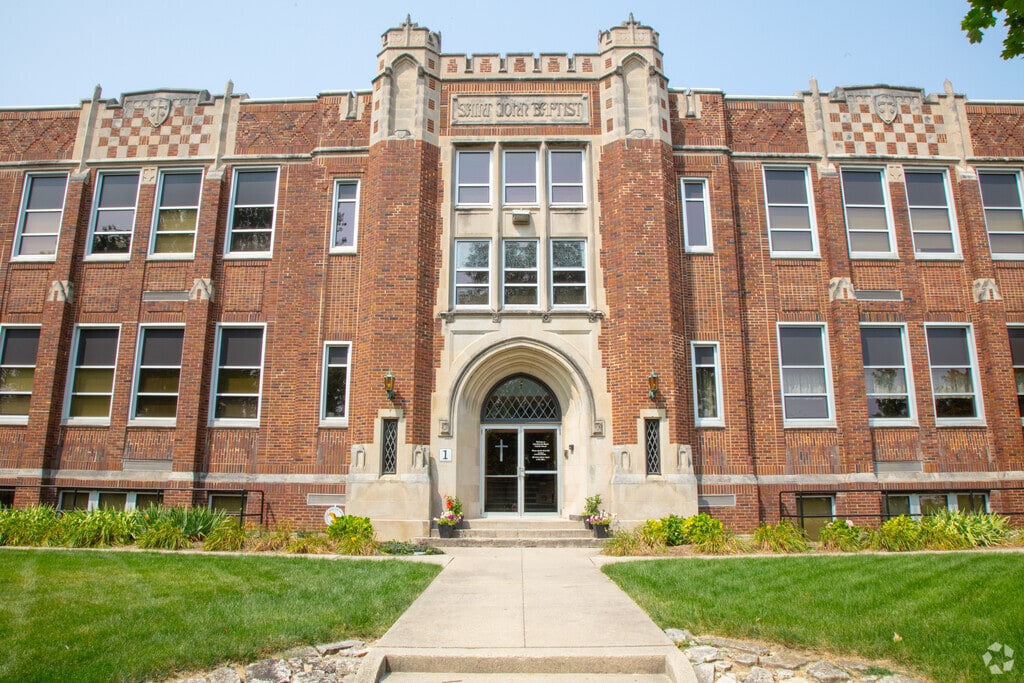 Saint John The Baptist School building in Southwood Park.