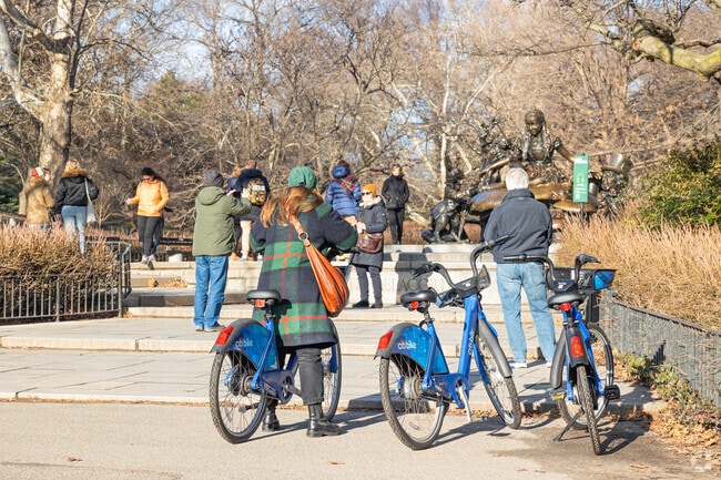 Cycling through Central Park is a favorite activity for residents of the Upper East Side.