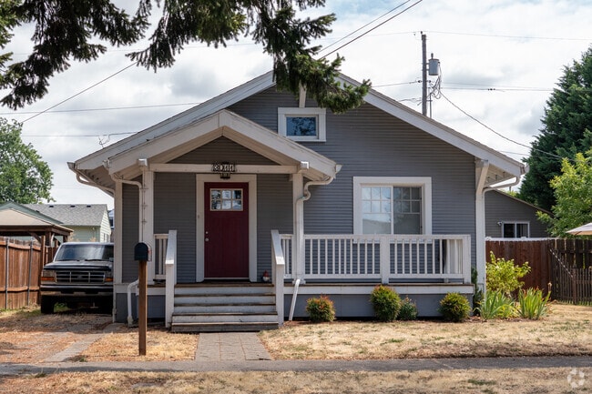 Most homes line the streets of the the Rose Village neighborhood.