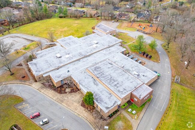 Student test scores at Dunn Elementary School are above the state average.