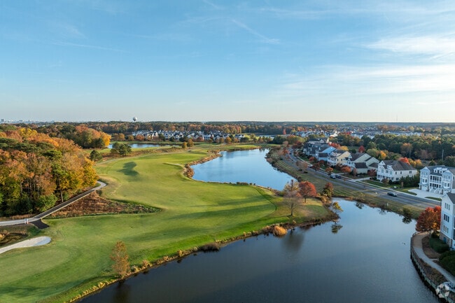 Selbyville private golf course wraps around the neighborhood with plenty of water features.