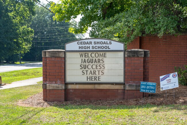 Cedar Shoals High School has a strong athletics program for Cedar Creek students.